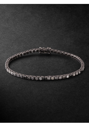 KOLOURS JEWELRY - 14-Karat Blackened Gold Diamond Bracelet - Men - Gold - 19