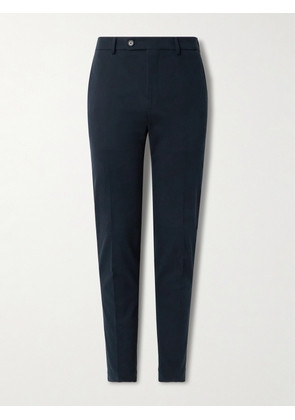 Incotex - Slim-Fit Cotton-Blend Gabardine Trousers - Men - Blue - IT 44