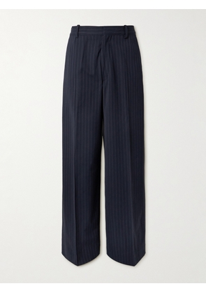Acne Studios - Pasant Wide-Leg Pinstriped Twill Suit Trousers - Men - Blue - IT 44