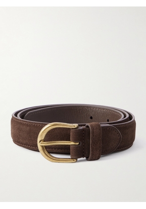 Polo Ralph Lauren - 3cm Suede Belt - Men - Brown - UK/US 32