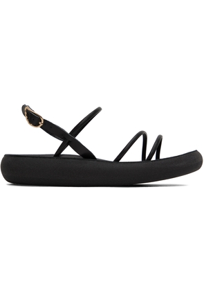 Ancient Greek Sandals Black Taxidi Comfort Sandals