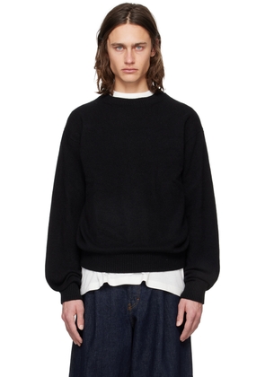 The Elder Statesman Black Simple Sweater
