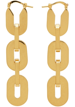 Jil Sander Gold Chain Earrings