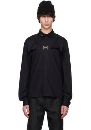 HELIOT EMIL Black Harness Shirt