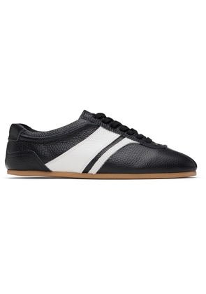 System Black Leather Sneakers