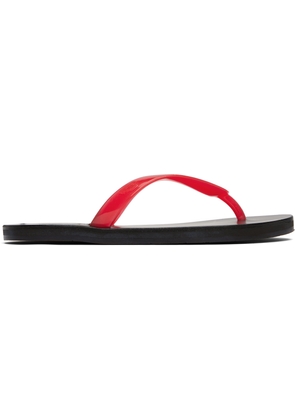Ancient Greek Sandals Red Saionara Jelly Flip-Flops