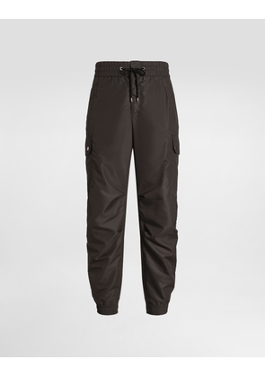 Dolce & Gabbana Nylon Canvas Cargo Trousers - Man Pants And Shorts Grey 50