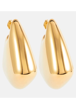 Bottega Veneta Fin Large 18kt gold-plated sterling silver earrings