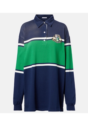 Acne Studios Cotton jersey polo sweater dress