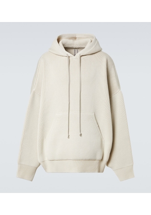 Rick Owens Hun ribbed-knit virgin wool hoodie