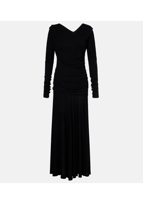 Ganni Ruched maxi dress