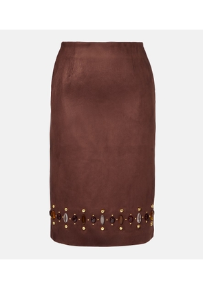 Xu Zhi Embellished pencil skirt