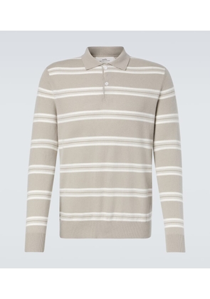 Arch4 Mr Swansea striped cashmere polo sweater