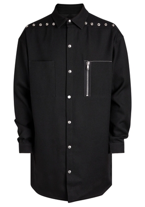 Rick Owens Embellished Wool Overshirt - Black - 46 (IT46 / S)