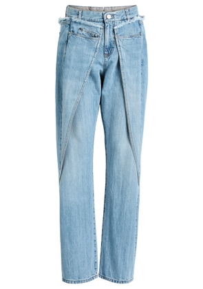 Bettter Wrap Panelled Straight-leg Jeans - Denim - L (UK14 / L)