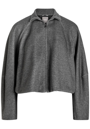 MM Era Cropped Cotton-blend Jacket - Light Grey - M (UK12 / M)