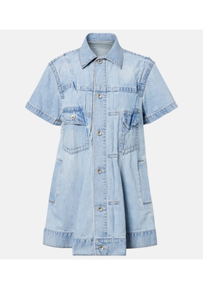 Sacai Deconstructed denim minidress