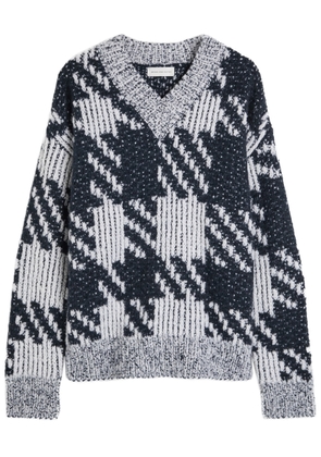 Dries Van Noten Macao Patterned-intarsia Wool-blend Jumper - White - L