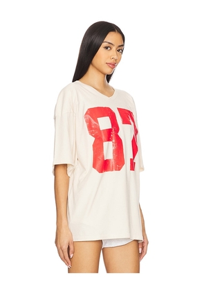 DAYDREAMER 87 Oversized Jersey in White. Size M. Also in L, XL.