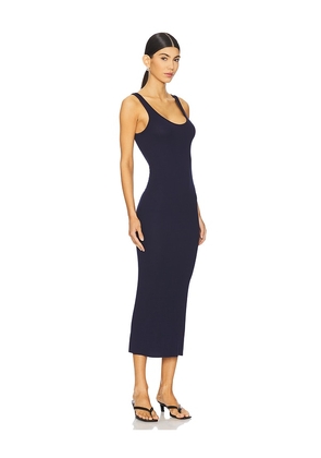 Enza Costa Stretch Silk Knit Maxi Tank Dress in Navy. Size S. Also in L, M, XL, XS.