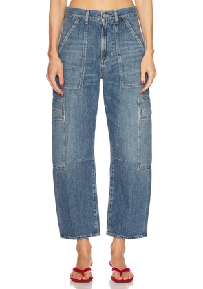Citizens of Humanity Marcelle Cargo Jeans in Elysian - Blue. Size 24 (also in 25, 26, 27, 28, 32).