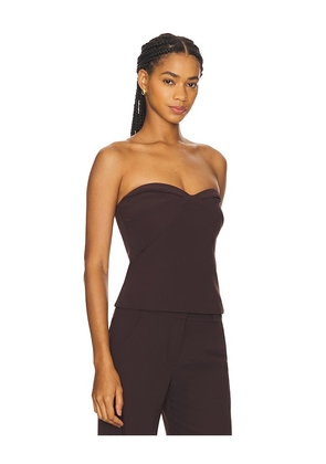 Amanda Uprichard x REVOLVE Soho Top in Brown. Size M. Also in L, S, XS.