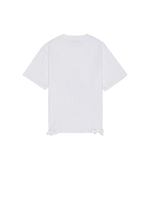 Funeral Apparel Rodeo T-Shirt in White. Size M. Also in S.