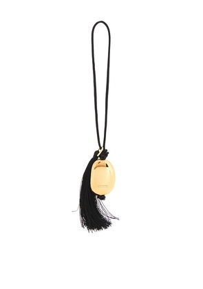 Heaven Mayhem X Freja New York Julia Tassel Bag Charm in Metallic Gold.
