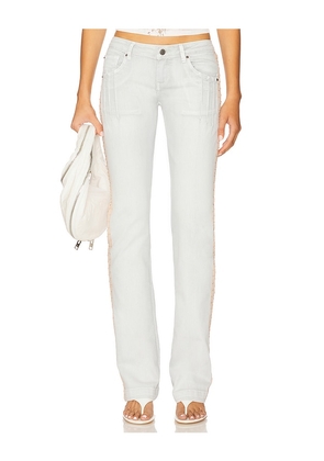 Jaded London Hook & Eye Jean in Blue. Size 24. Also in 25, 26, 28, 30, 34.