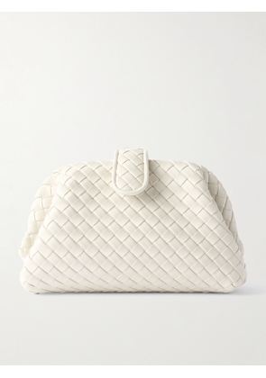 Bottega Veneta - Lauren 1980 Small Intrecciato Leather Clutch - White - One size