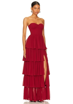 Lovers and Friends Hattie Gown in Red. Size S. Also in M, XL, XS, XXS.