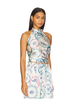 MISA Los Angeles Ora Top in Ivory. Size M. Also in S, XS.