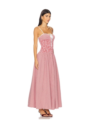 MORE TO COME Abby Maxi Dress in Red. Size M. Also in L, S, XL, XS, XXS.