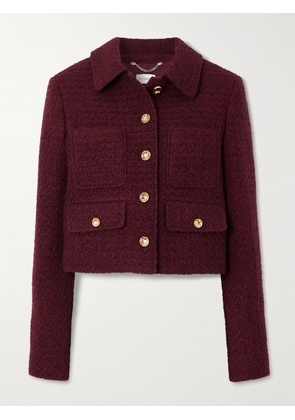 Altuzarra - Astley Cropped Tweed Jacket - Burgundy - FR 34,FR 36,FR 38,FR 40,FR 42,FR 44,FR 46