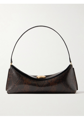 Jacquemus - Le Calisso Snake-effect Leather Shoulder Bag - Brown - One size