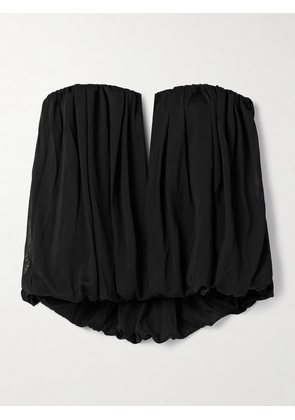 Isabel Marant - Amalia Strapless Cropped Gathered Stretch-jersey Top - Black - FR 34,FR 36,FR 38,FR 40,FR 42