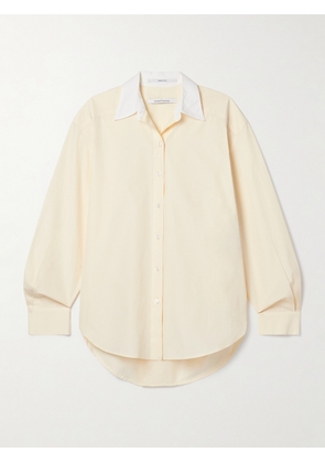Another Tomorrow - Organic Cotton-poplin Shirt - Off-white - x small,small,medium,large,x large