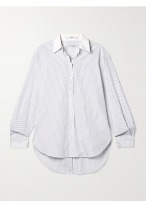 Another Tomorrow - Striped Organic Cotton-poplin Shirt - Off-white - x small,small,medium,large,x large