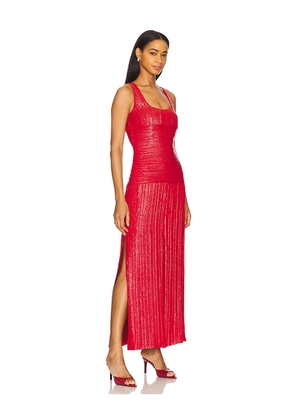 Prabal Gurung Racer Back Tank Dress in Red. Size 2. Also in 4, 6.