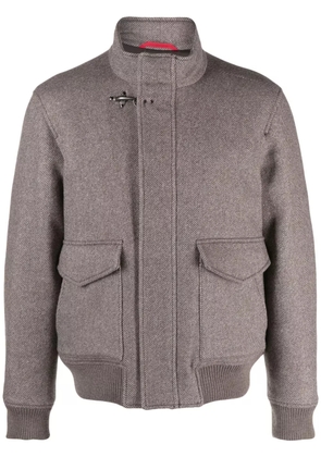 Fay stand-up collar jacket - Brown