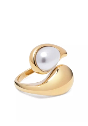 Nialaya Jewelry pearl-embellished ring - Gold