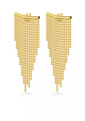 Nialaya Jewelry beaded fringe earrings - GOLD