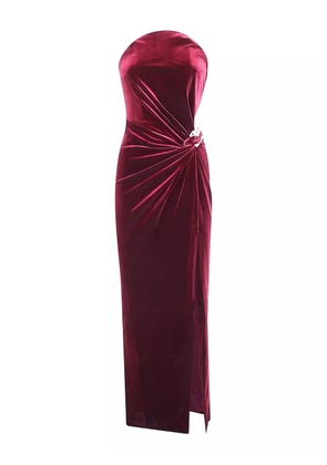 Self-Portrait bandeau maxi dress - Red