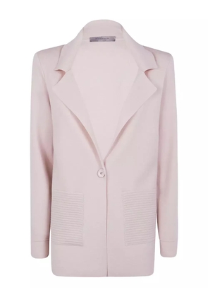 D.Exterior ribbed-pocket wool jacket - Pink