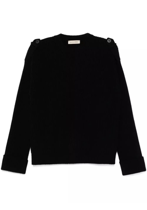 Gentry Portofino ribbed-knit sweater - Black