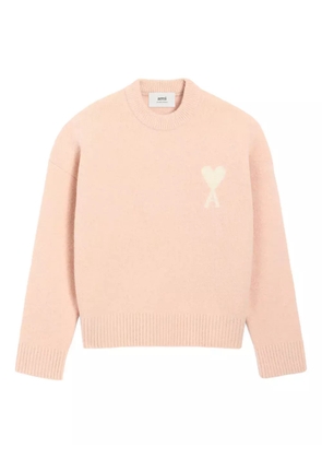 AMI Paris Ami De Coeur crew-neck sweater - Pink