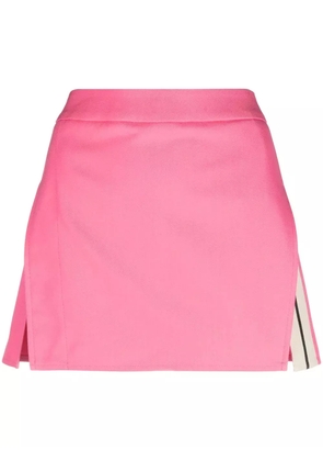 Palm Angels stripe-detail A-line miniskirt - Pink