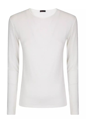 HIRA ribbed round-neck T-shirt - White