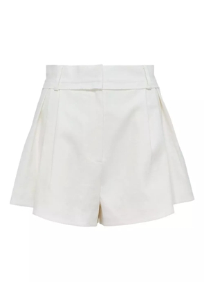 Alexia pleated shorts - White