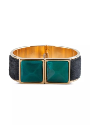 Marni Pre-Owned calf-hair cow-horn bracelet - Black